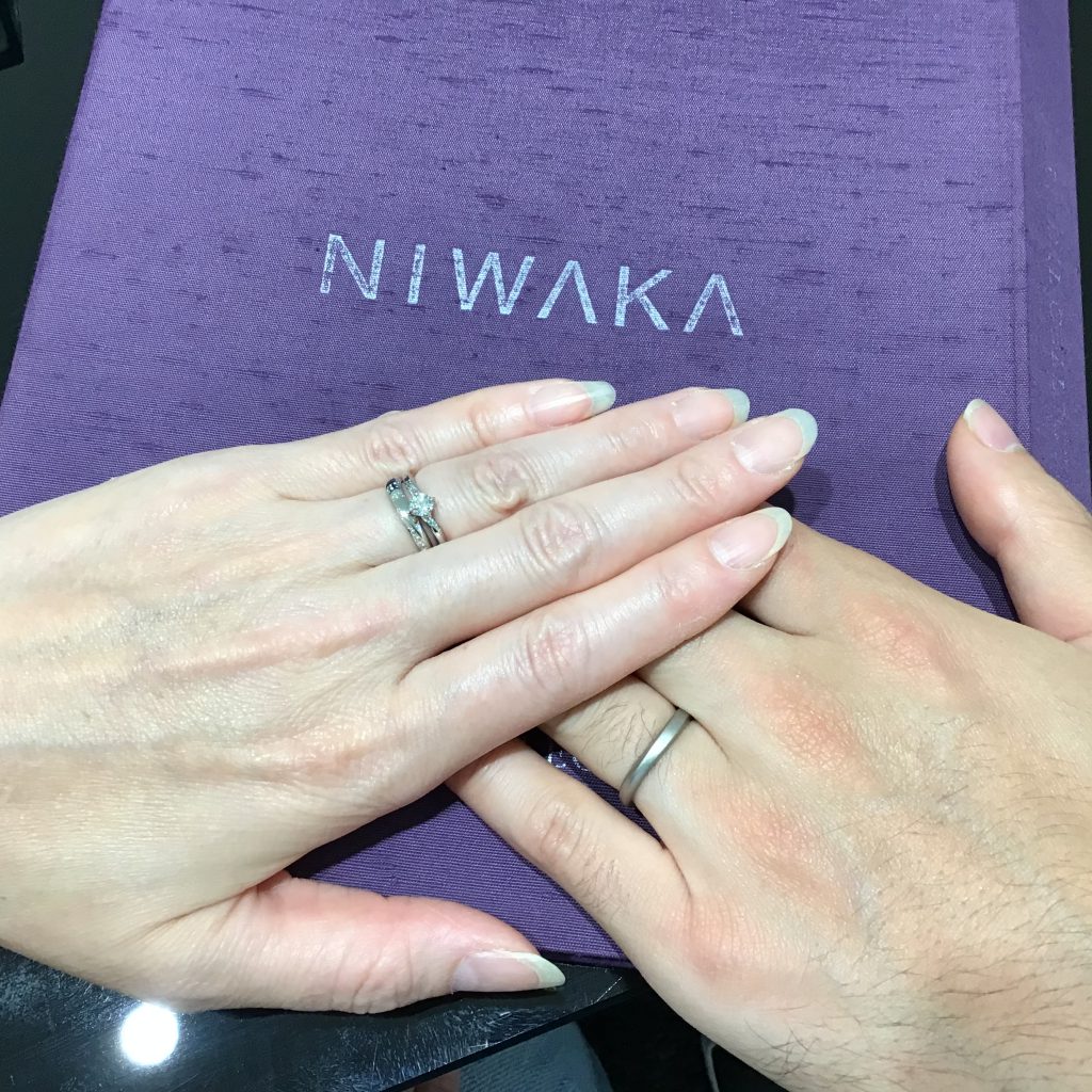 ヤマトヤ沼津店 Niwaka 婚約指輪 露華 結婚指輪 凛 お客様の声