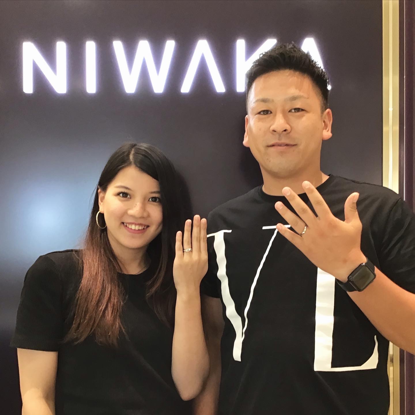 ヤマトヤ沼津店】 NIWAKA 婚約指輪 露華 × 結婚指輪 茜雲 ⋆⋆⋆お客様の声